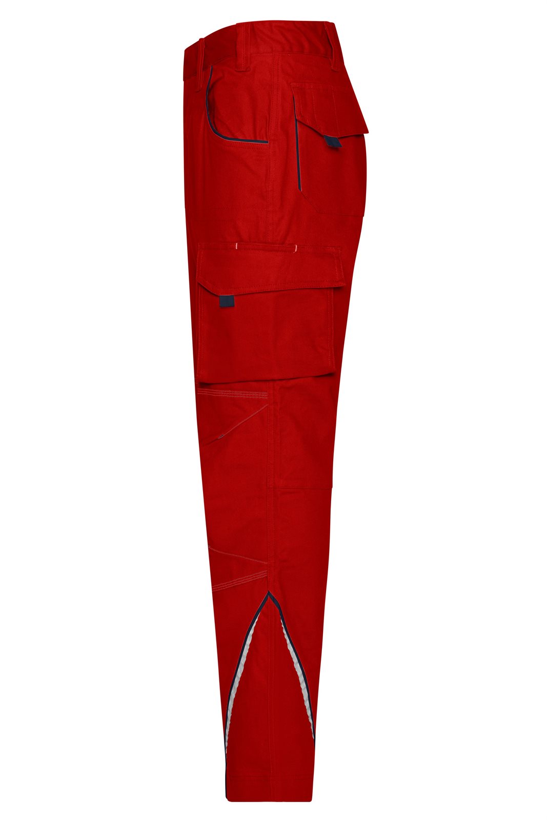 Hose Unisex Rot/Blau – Workwear Pants - COLOR -, Detailansicht