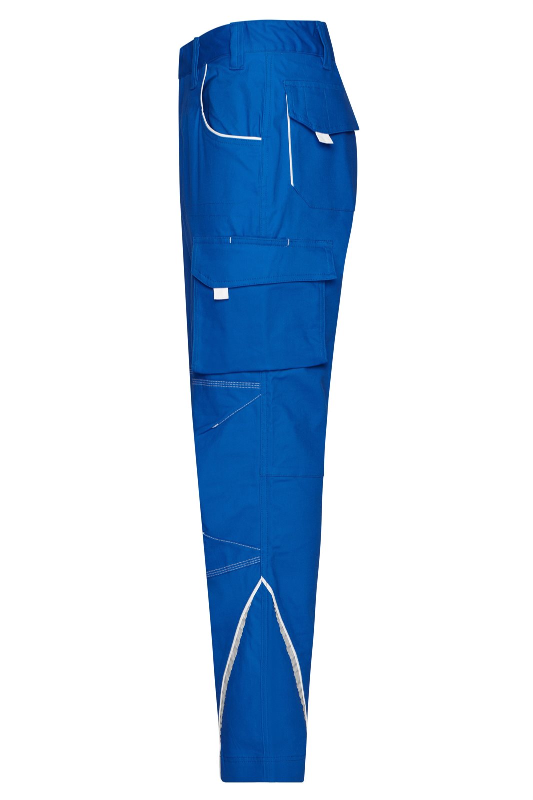Hose Unisex Weiß/Blau – Workwear Pants - COLOR -, Detailansicht