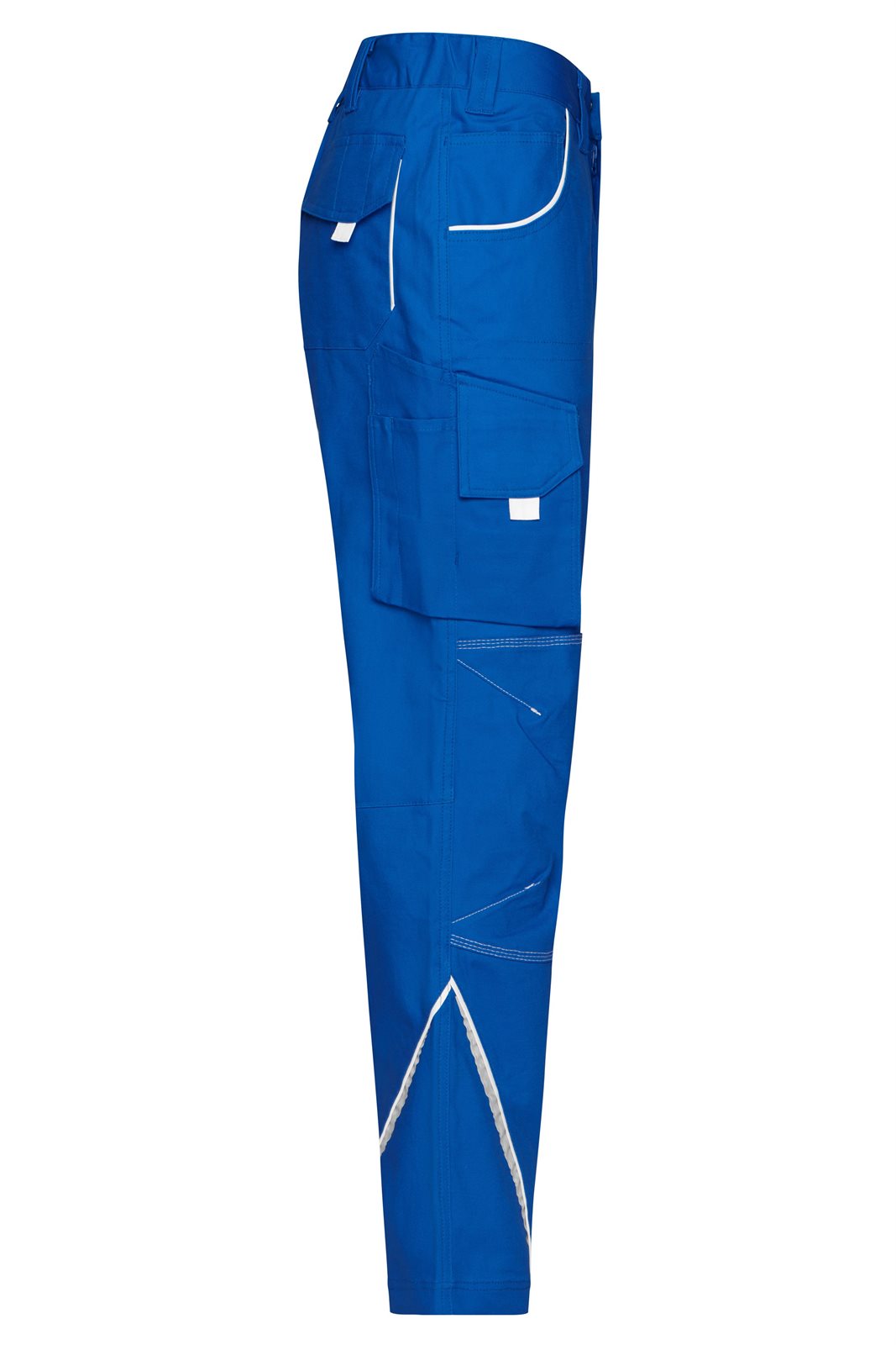 Hose Unisex Weiß/Blau – Workwear Pants - COLOR -, Detailansicht