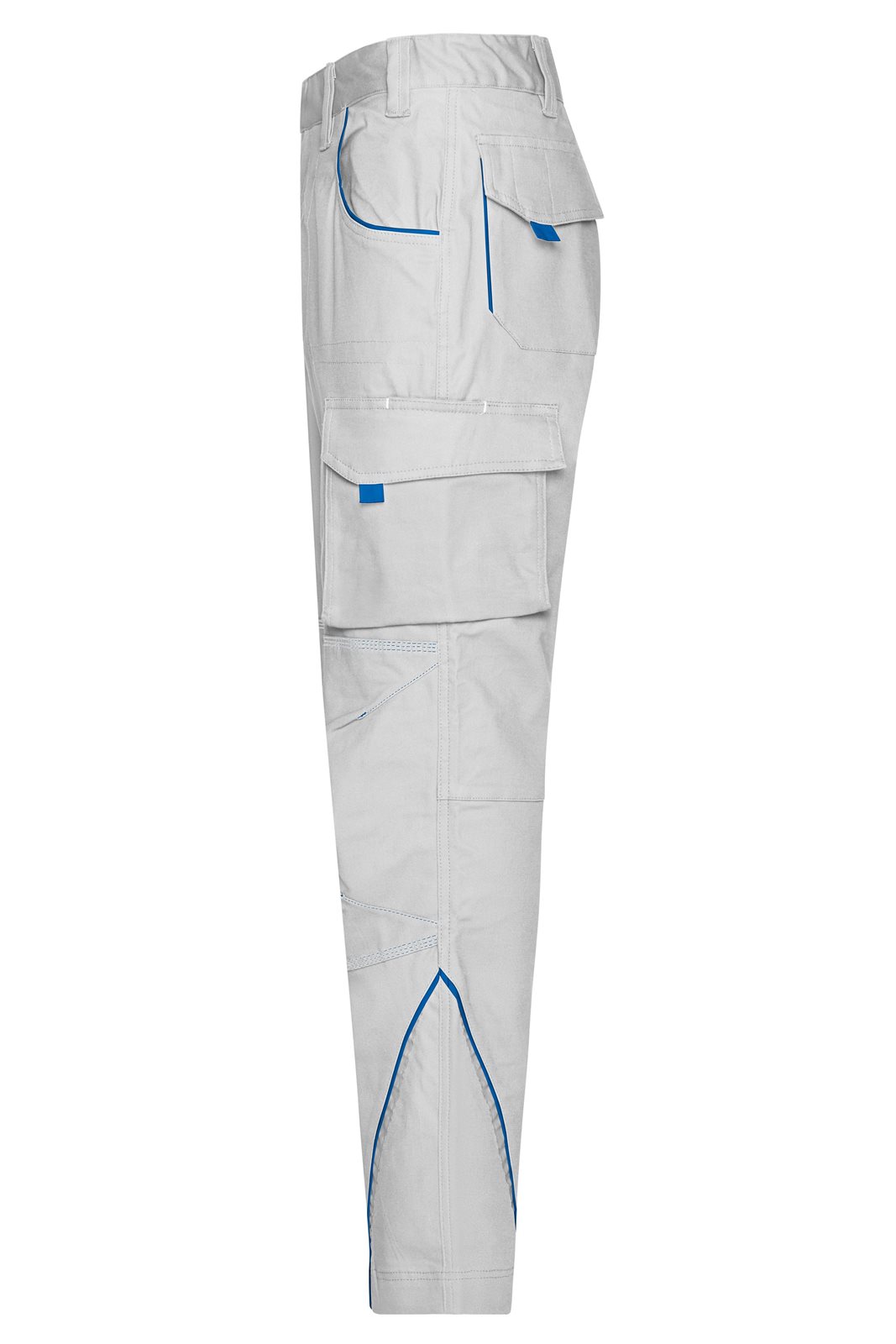 Hose Unisex Weiß/Blau – Workwear Pants - COLOR -, Detailansicht