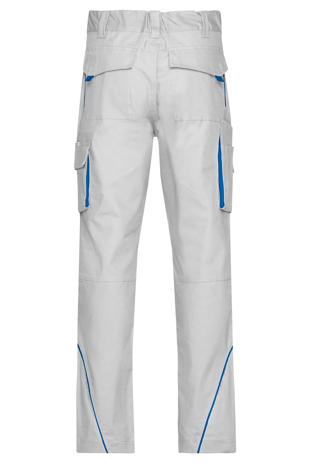 Hose Unisex Weiß/Blau – Workwear Pants - COLOR -, Detailansicht
