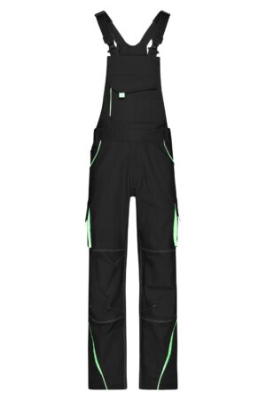 Hose Unisex Schwarz/Grün – Workwear Pants with Bib - COLOR -