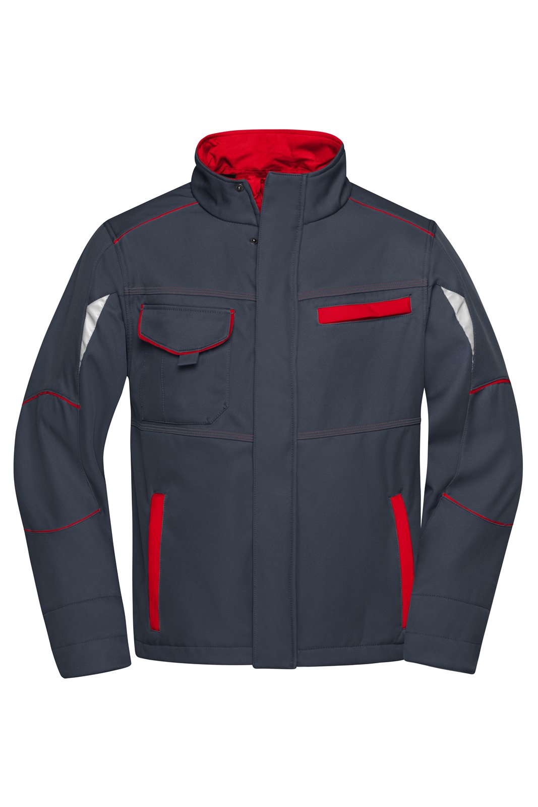 Jacke Unisex Rot/Grau – Workwear Softshell Jacket - COLOR -