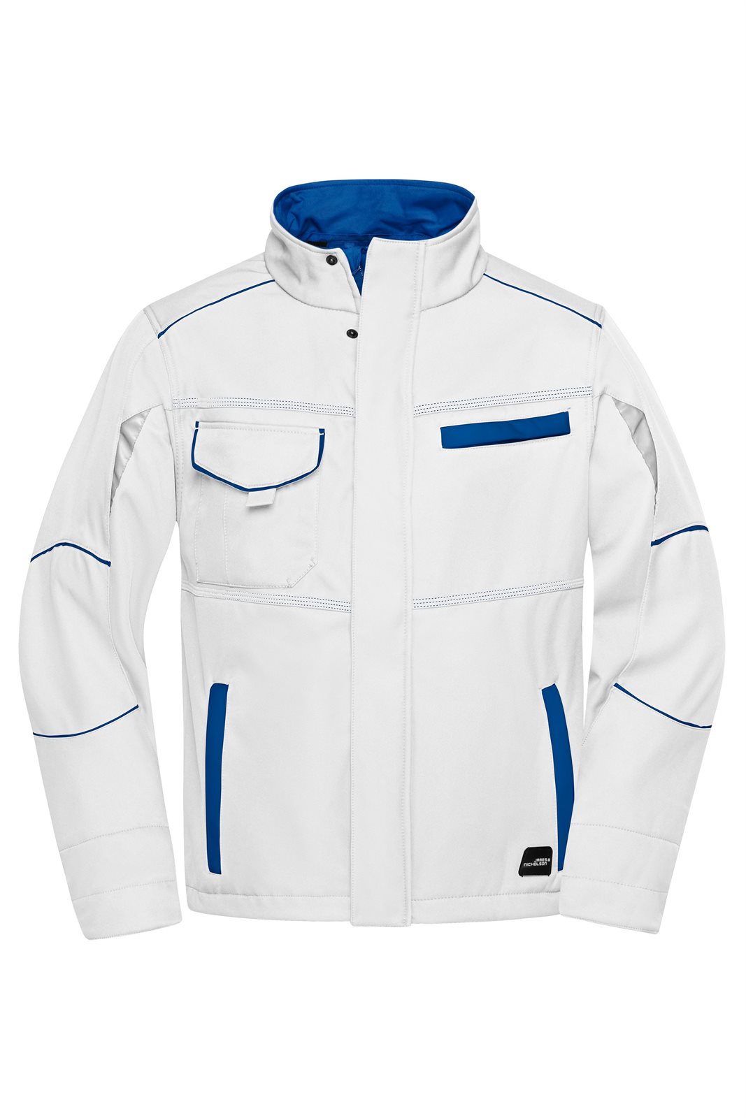 Jacke Unisex Weiß/Blau – Workwear Softshell Jacket - COLOR -