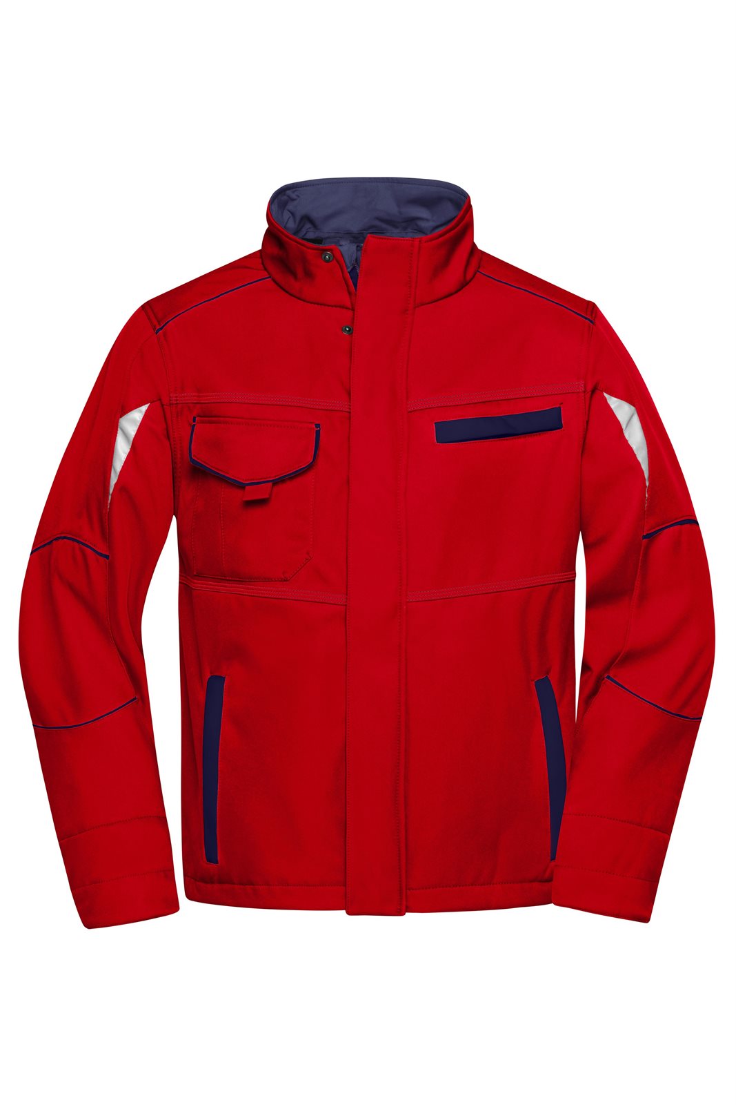 Jacke Unisex Rot/Blau – Workwear Softshell Jacket - COLOR -