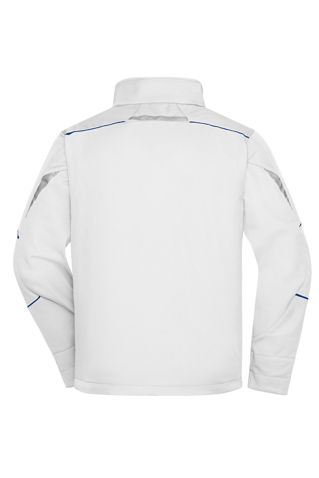 Jacke Unisex Weiß/Blau – Workwear Softshell Jacket - COLOR -, Detailansicht