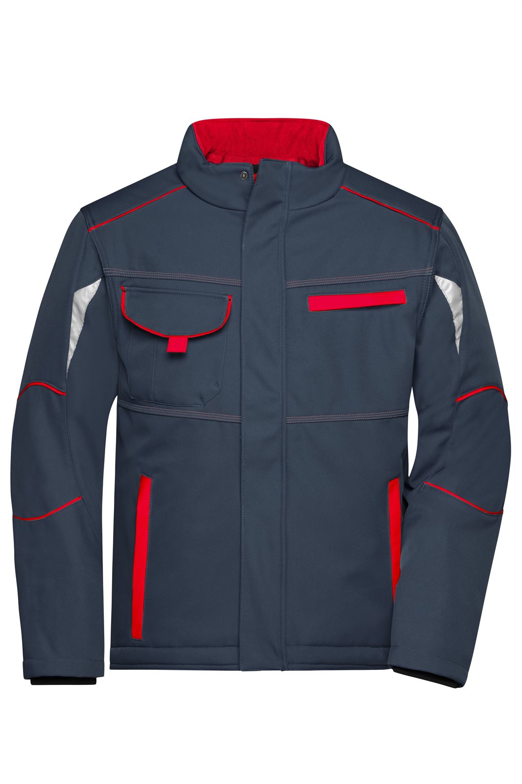Jacke Unisex Rot/Grau – Workwear Softshell Padded Jacket - COLOR -