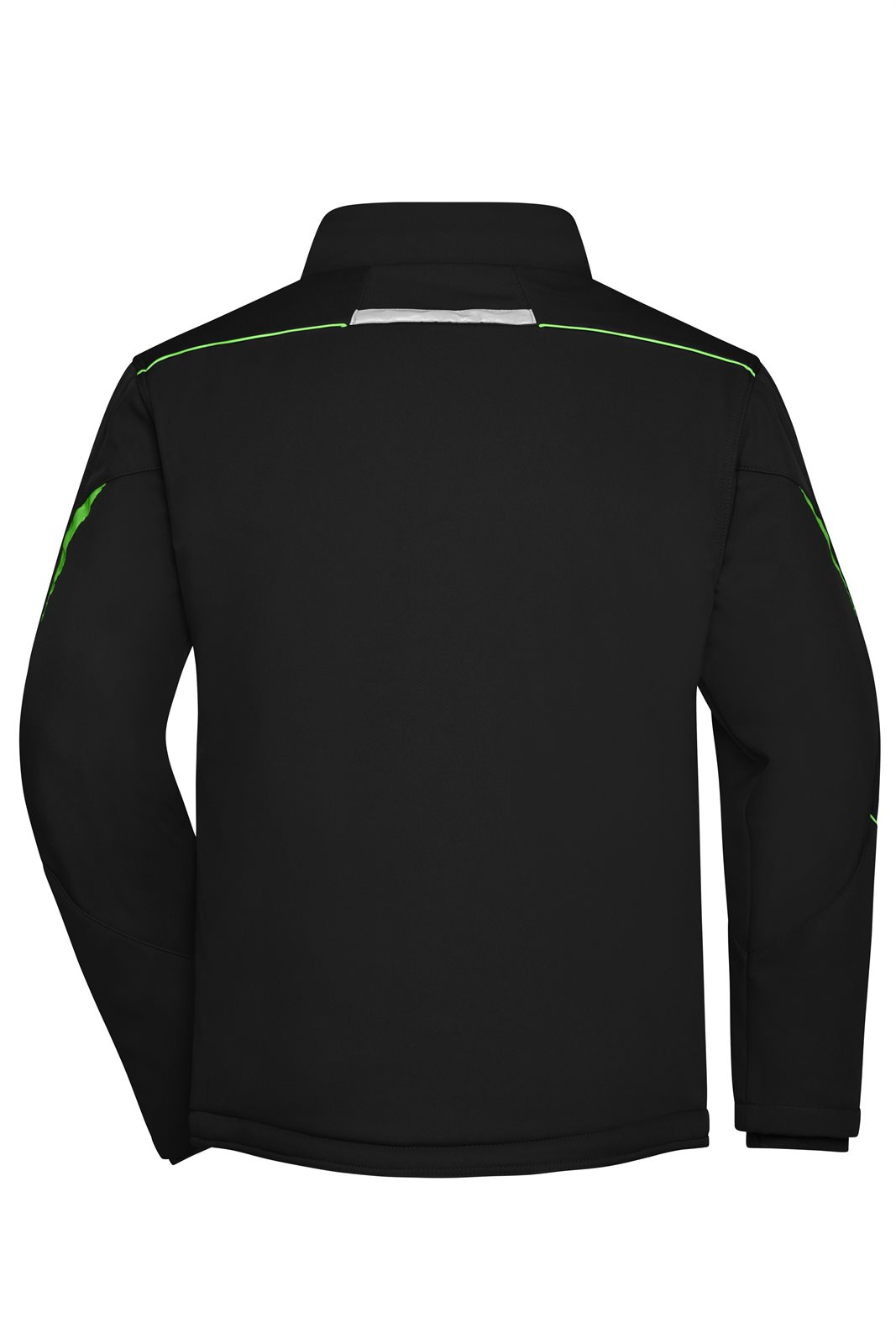 Jacke Unisex Schwarz/Grün – Workwear Softshell Padded Jacket - COLOR -, Detailansicht