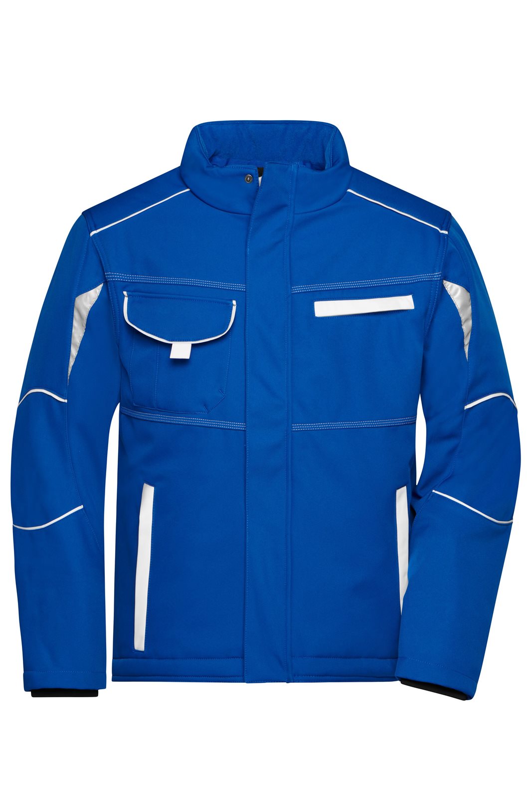 Jacke Unisex Weiß/Blau – Workwear Softshell Padded Jacket - COLOR -