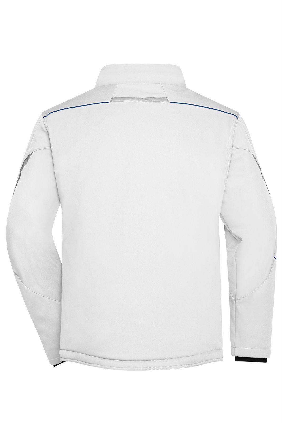 Jacke Unisex Weiß/Blau – Workwear Softshell Padded Jacket - COLOR -, Detailansicht