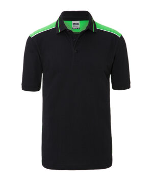 Poloshirt Herren Schwarz/Grün – Men's Workwear Polo - COLOR -