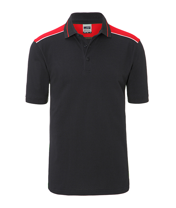 Poloshirt Herren Rot/Grau – Men's Workwear Polo - COLOR -