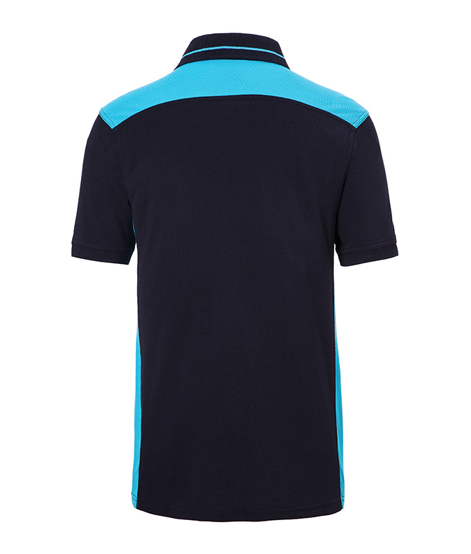 Poloshirt Herren Blau – Men's Workwear Polo - COLOR -, Detailansicht