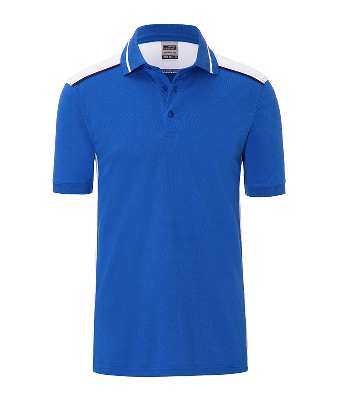 Poloshirt Herren Weiß/Blau – Men's Workwear Polo - COLOR -