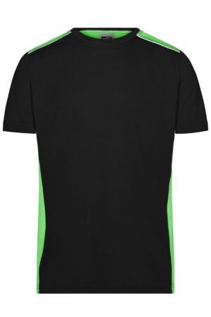T-Shirt Herren Schwarz/Grün – Men's Workwear T-Shirt - COLOR -