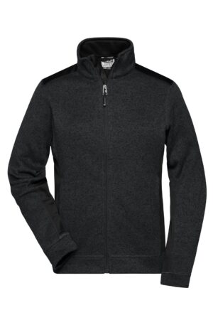 Jacke Damen Schwarz – Ladies' Knitted Workwear Fleece Jacket - STRONG -