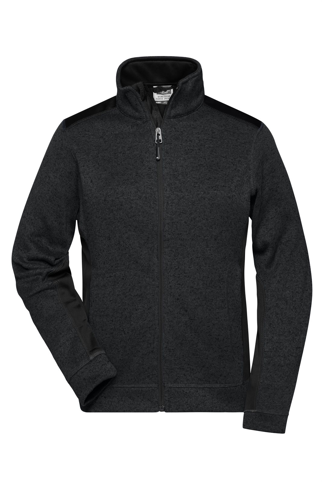Jacke Damen Schwarz – Ladies' Knitted Workwear Fleece Jacket - STRONG -