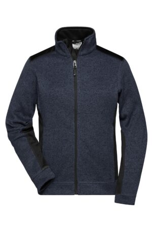 Jacke Damen Schwarz – Ladies' Knitted Workwear Fleece Jacket - STRONG -
