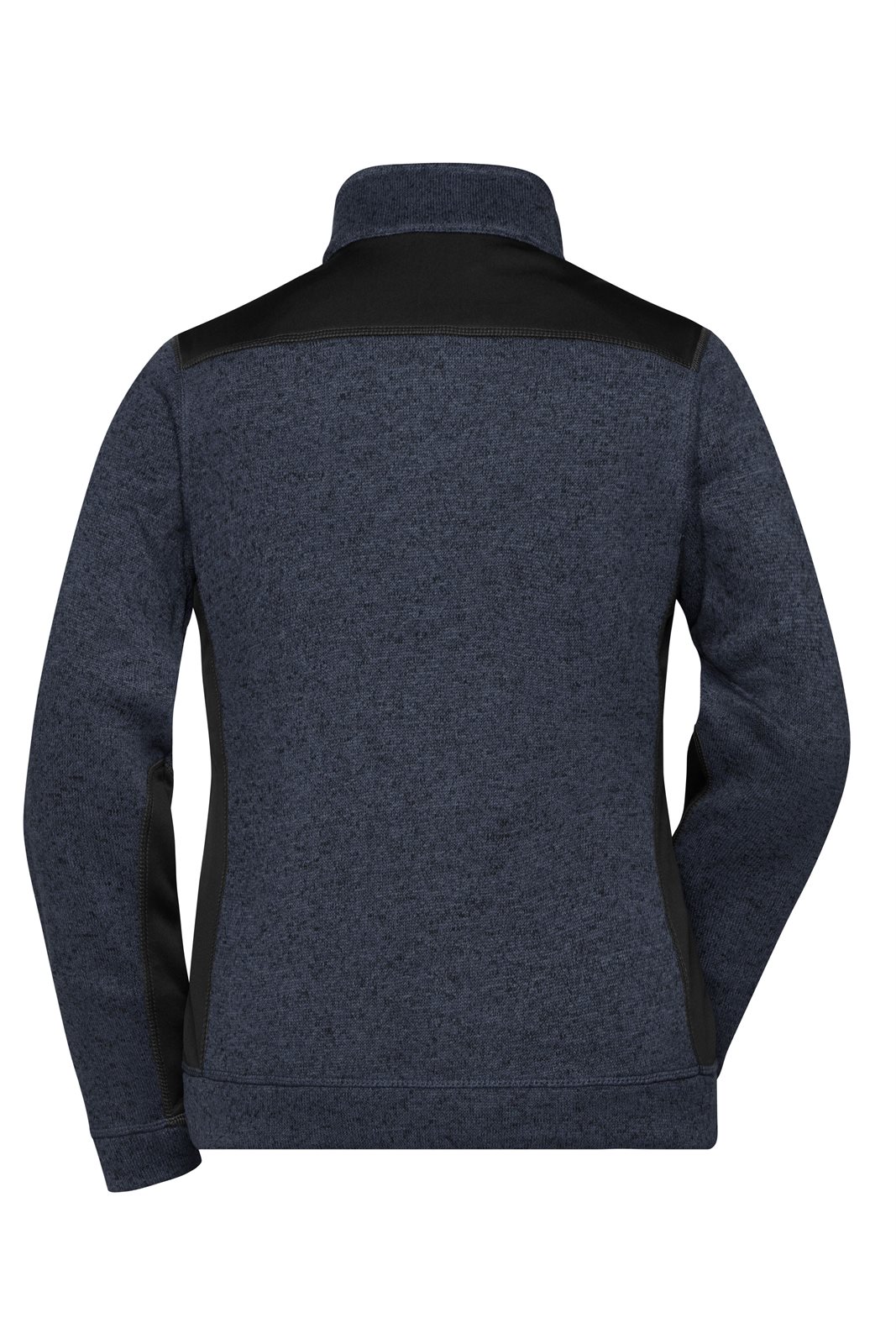 Jacke Damen Grau/Schwarz – Ladies' Knitted Workwear Fleece Jacket - STRONG -, Detailansicht