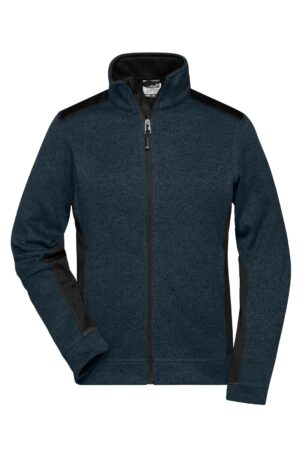 Jacke Damen Schwarz – Ladies' Knitted Workwear Fleece Jacket - STRONG -