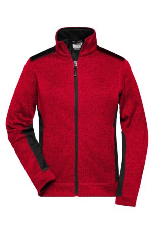 Jacke Damen Schwarz – Ladies' Knitted Workwear Fleece Jacket - STRONG -