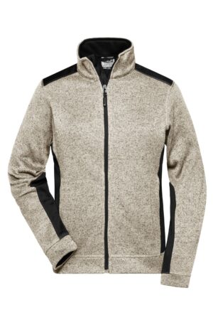 Jacke Damen Schwarz – Ladies' Knitted Workwear Fleece Jacket - STRONG -