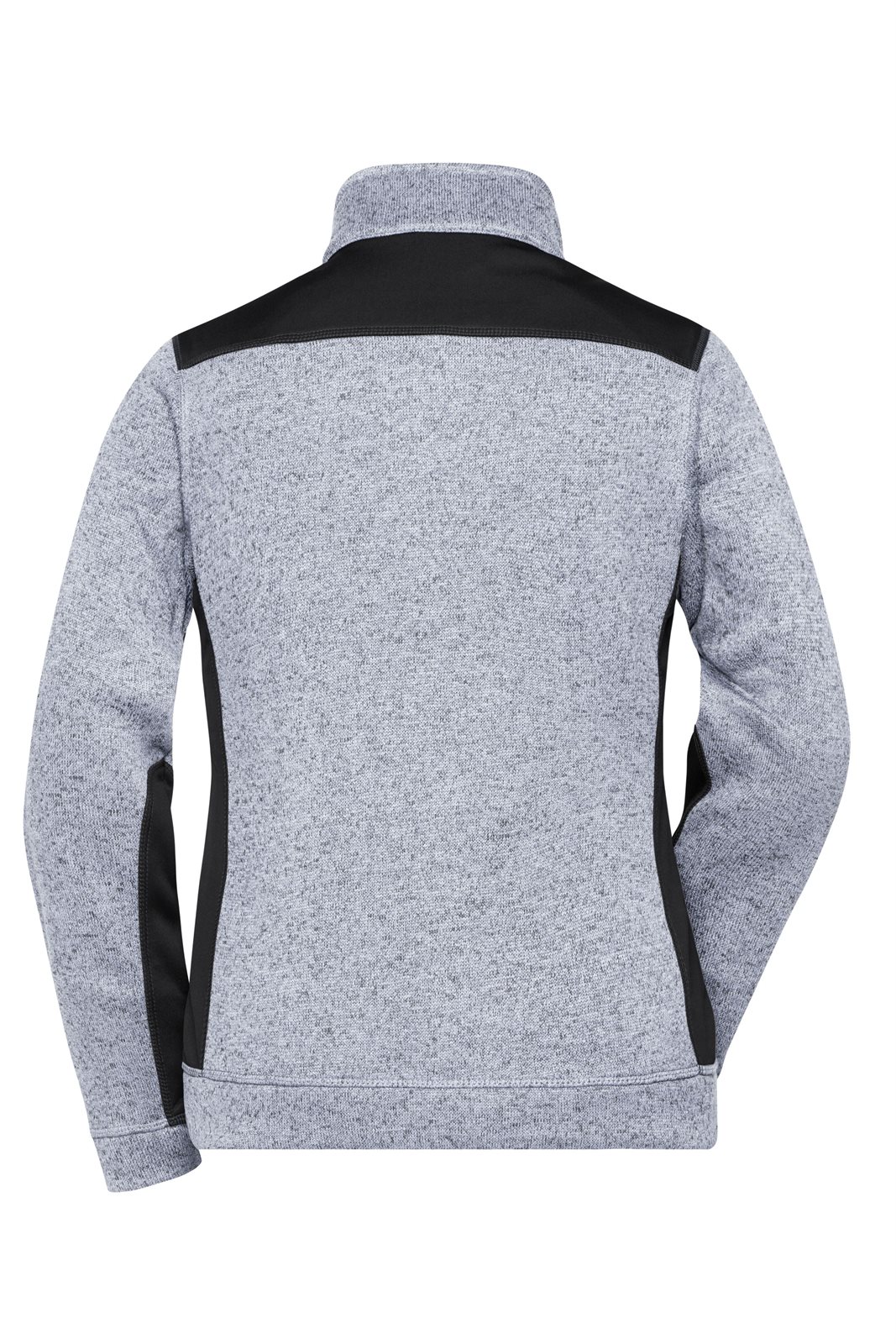 Jacke Damen Weiß/Grau – Ladies' Knitted Workwear Fleece Jacket - STRONG -, Detailansicht