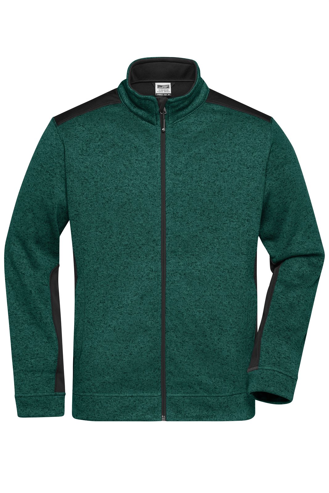 Jacke Herren Grün/Schwarz – Men's Knitted Workwear Fleece Jacket - STRONG -