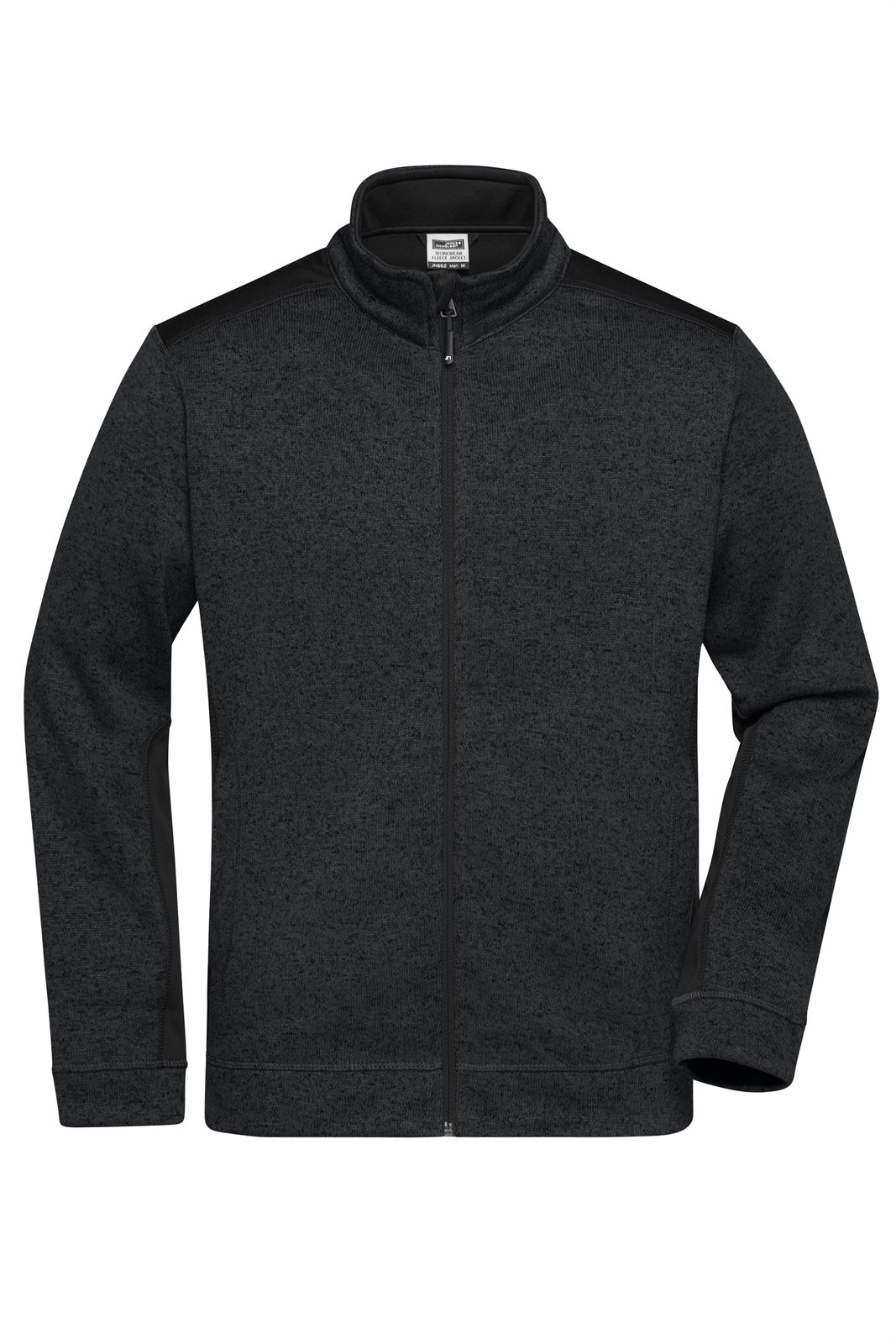 Jacke Herren Schwarz – Men's Knitted Workwear Fleece Jacket - STRONG -