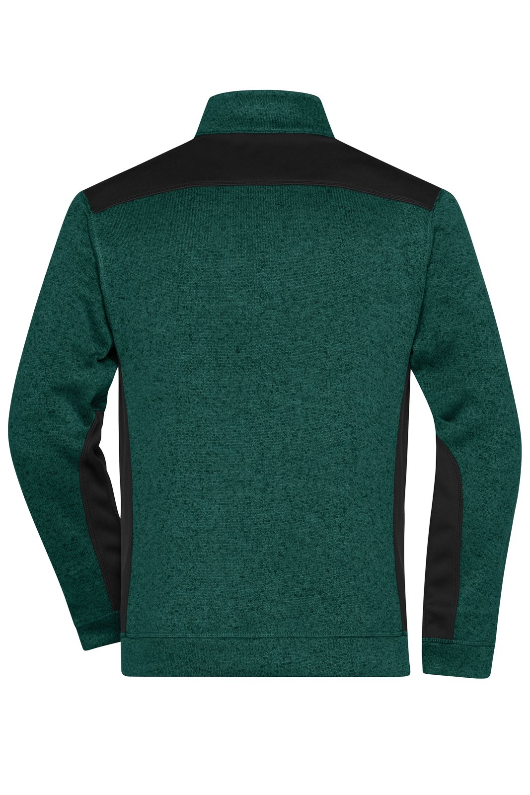 Jacke Herren Grün/Schwarz – Men's Knitted Workwear Fleece Jacket - STRONG -, Detailansicht