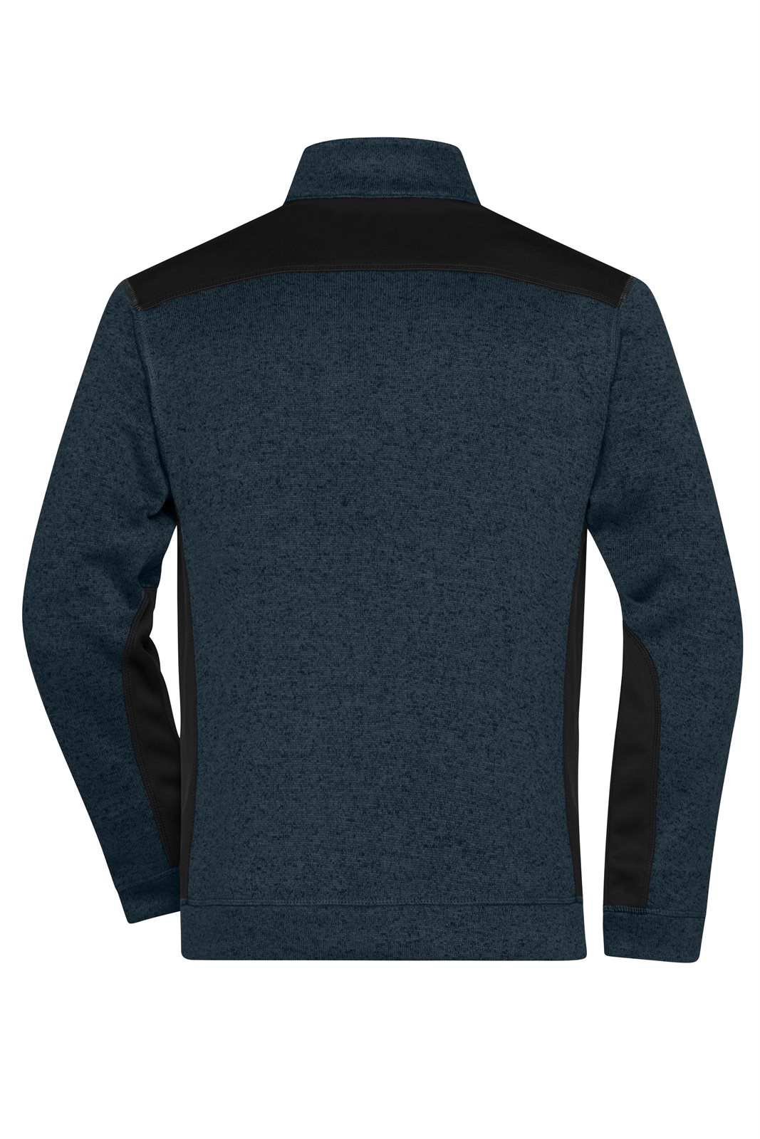Jacke Herren Blau – Men's Knitted Workwear Fleece Jacket - STRONG -, Detailansicht