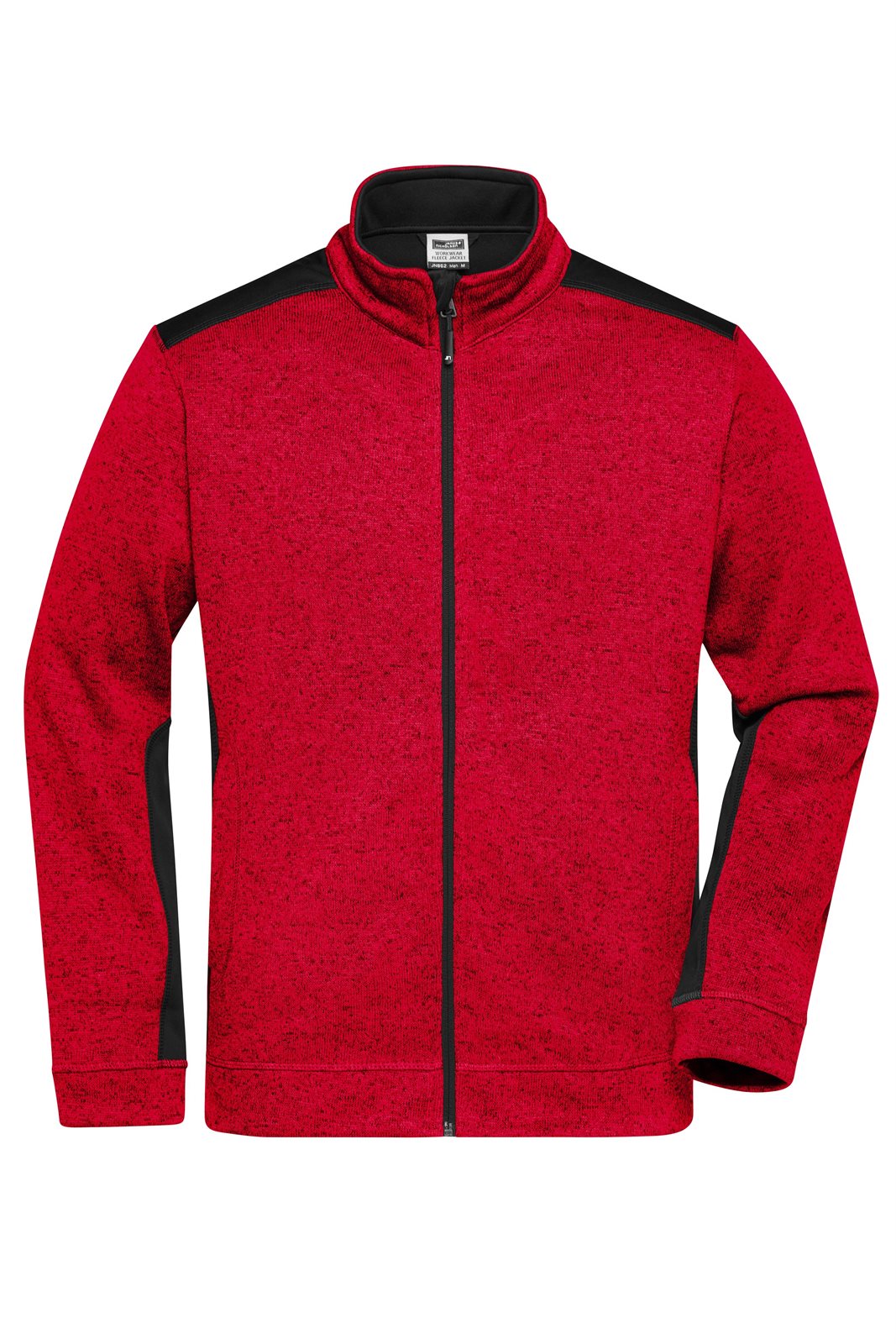 Jacke Herren Rot/Schwarz – Men's Knitted Workwear Fleece Jacket - STRONG -