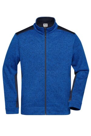Jacke Herren Schwarz – Men's Knitted Workwear Fleece Jacket - STRONG -