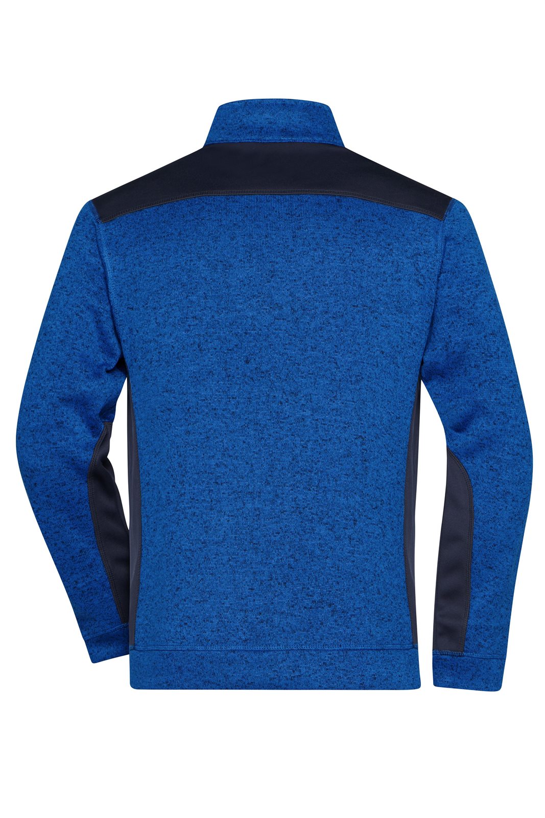 Jacke Herren Blau – Men's Knitted Workwear Fleece Jacket - STRONG -, Detailansicht