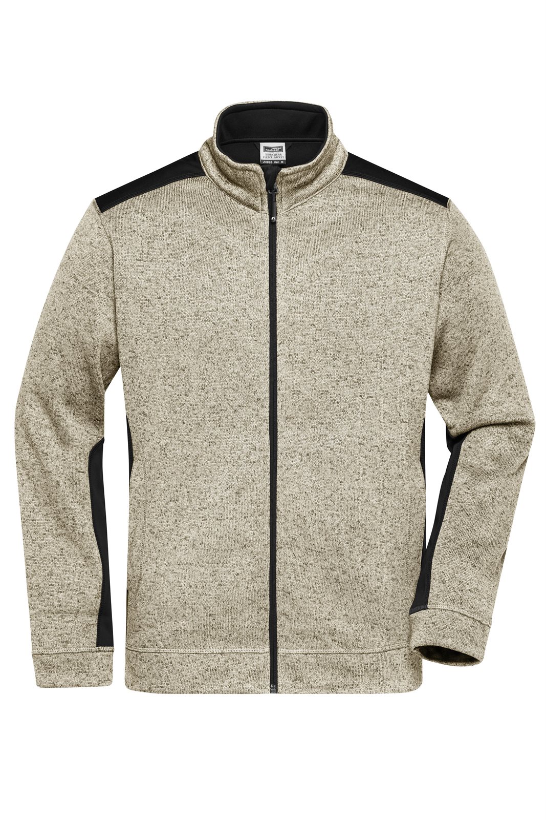 Jacke Herren Grau/Schwarz – Men's Knitted Workwear Fleece Jacket - STRONG -