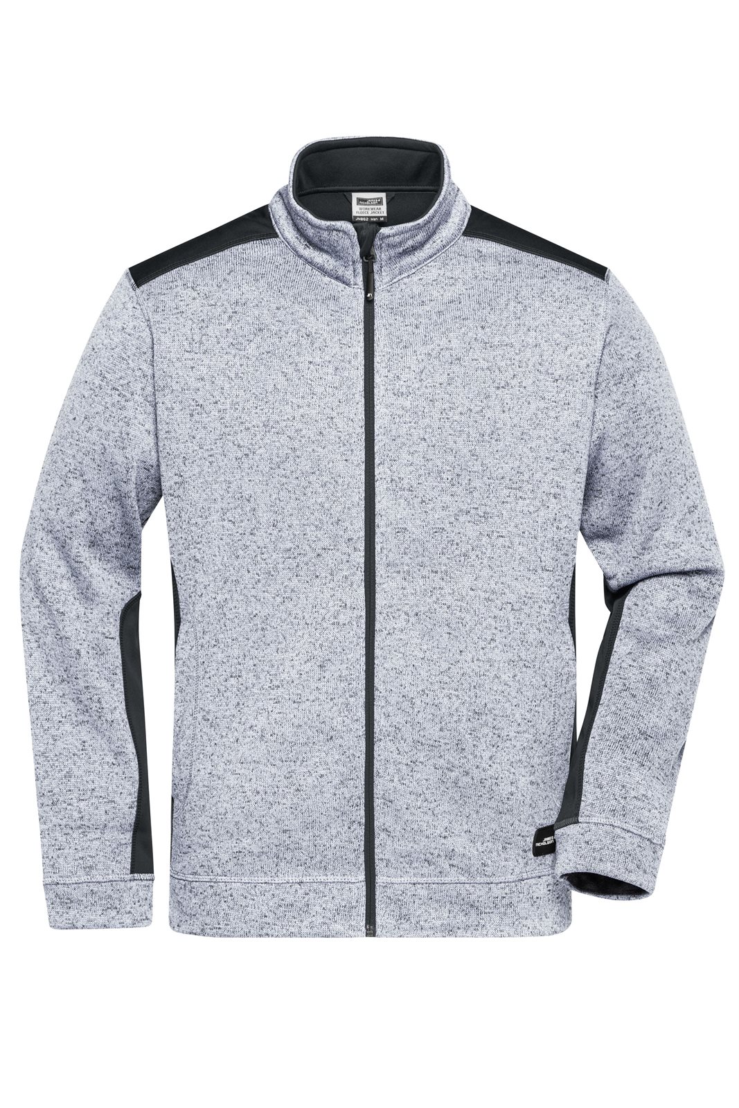 Jacke Herren Weiß/Grau – Men's Knitted Workwear Fleece Jacket - STRONG -