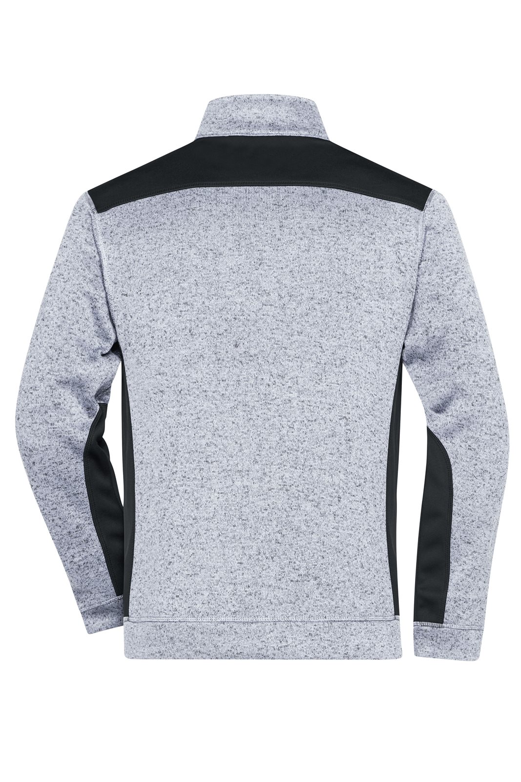 Jacke Herren Weiß/Grau – Men's Knitted Workwear Fleece Jacket - STRONG -, Detailansicht