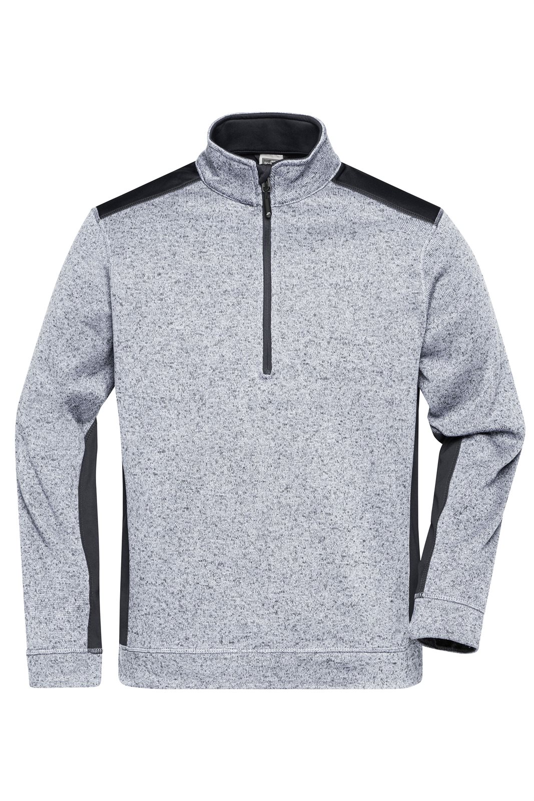 Pullover Unisex Weiß/Grau – Men's Knitted Workwear Fleece Half-Zip - STRONG -