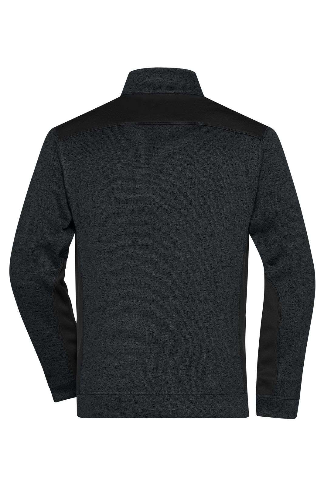 Pullover Unisex Schwarz – Men's Knitted Workwear Fleece Half-Zip - STRONG -, Detailansicht