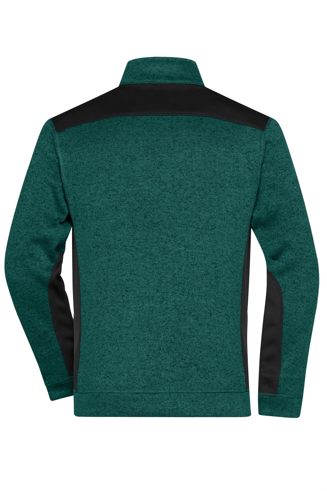 Pullover Unisex Grün/Schwarz – Men's Knitted Workwear Fleece Half-Zip - STRONG -, Detailansicht