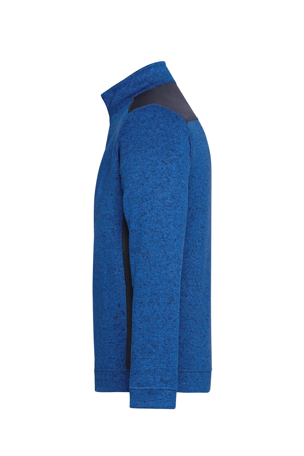 Pullover Unisex Blau – Men's Knitted Workwear Fleece Half-Zip - STRONG -, Detailansicht