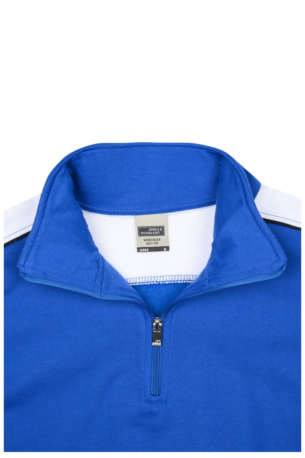 Pullover Unisex – Workwear Half-Zip Sweat - COLOR -, Detailansicht