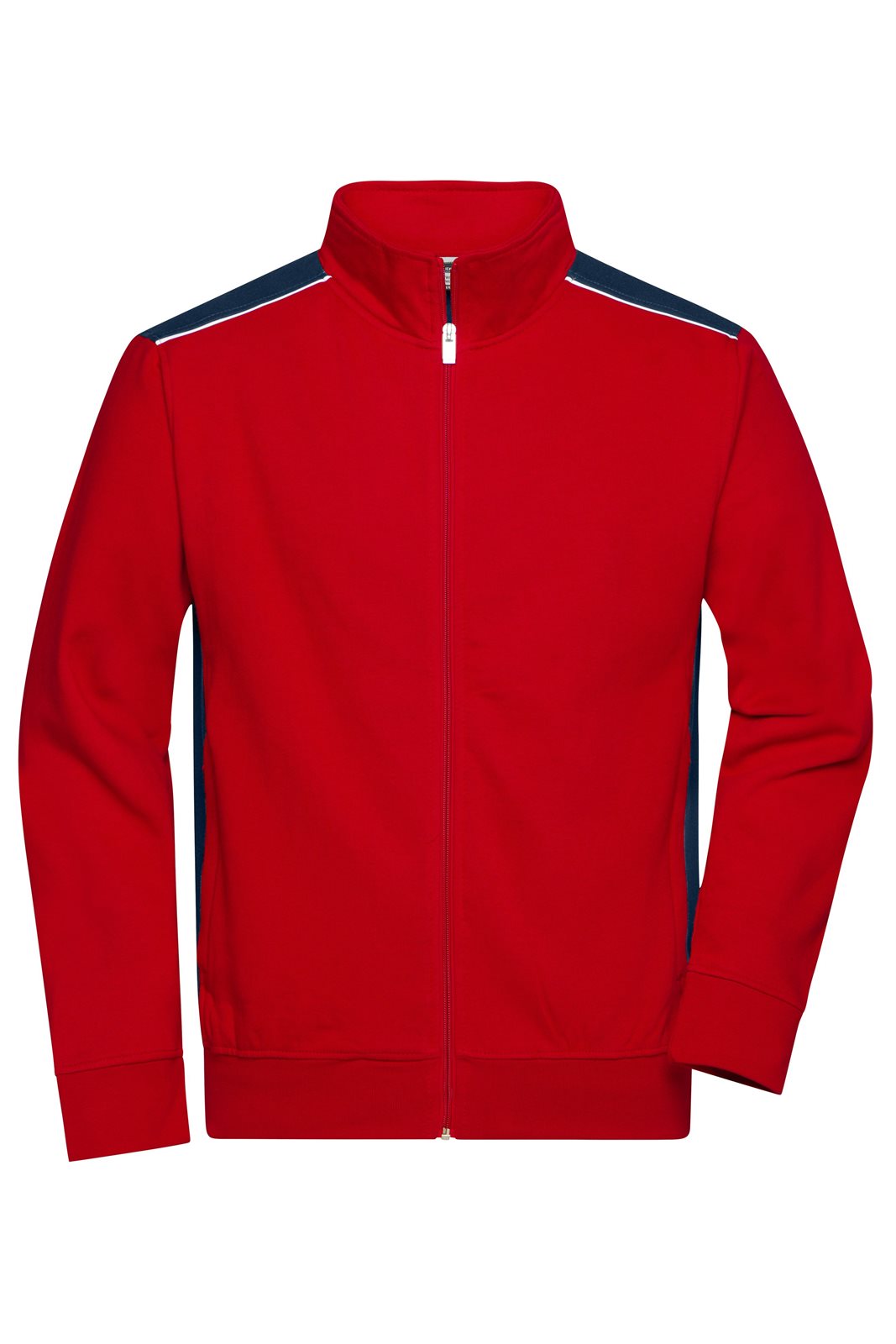 Jacke Unisex Rot/Blau – Workwear Sweat Jacket - COLOR -