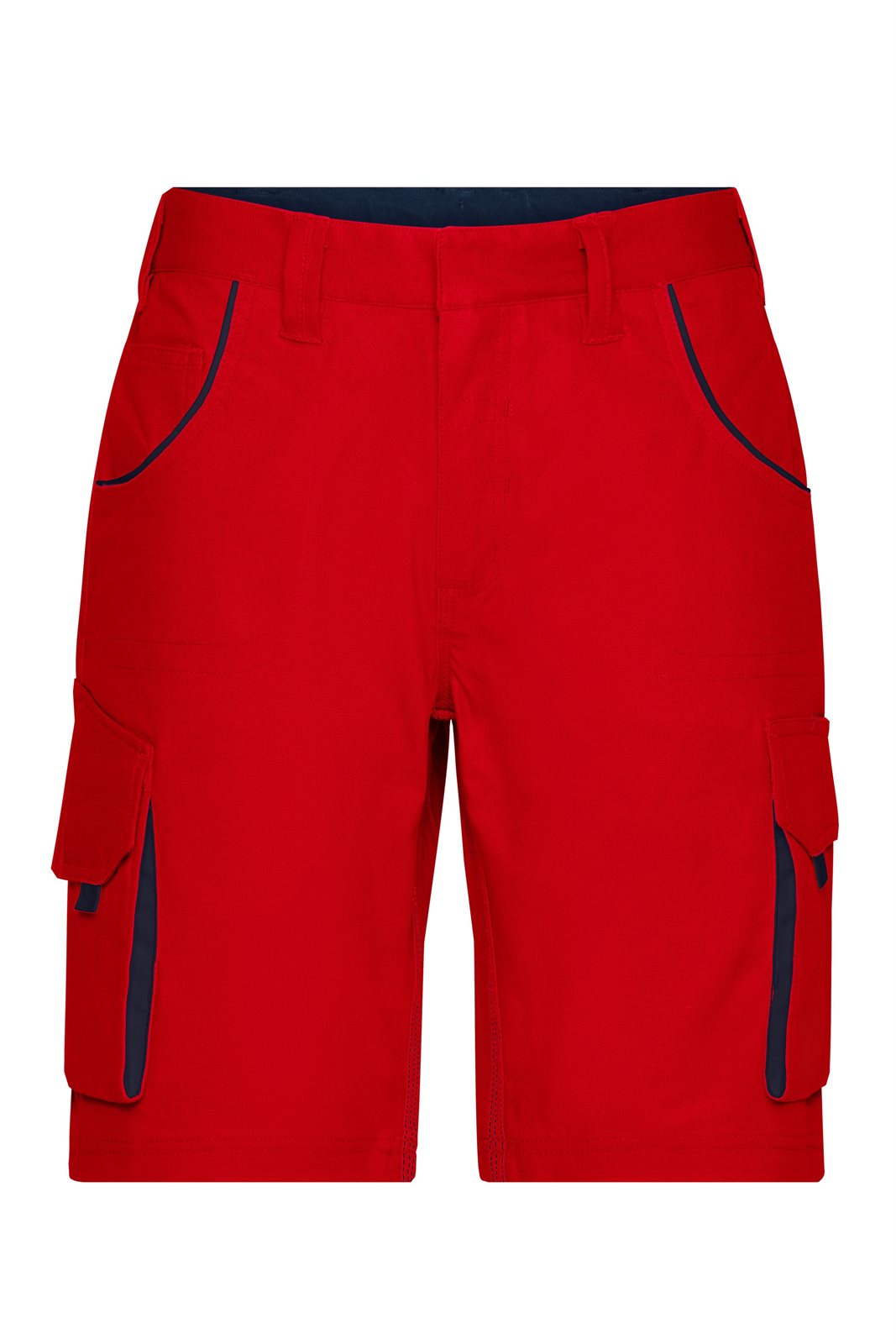 Hose Unisex Rot/Blau – Workwear Bermudas - COLOR -