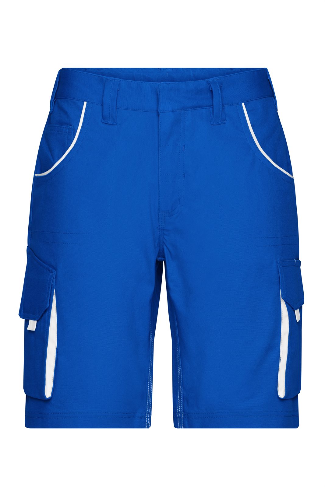 Hose Unisex Weiß/Blau – Workwear Bermudas - COLOR -