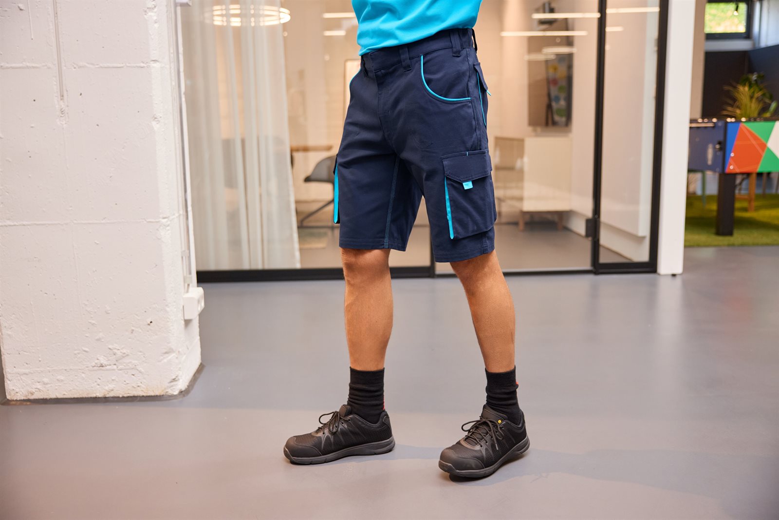 Hose Unisex – Workwear Bermudas - COLOR -, Detailansicht