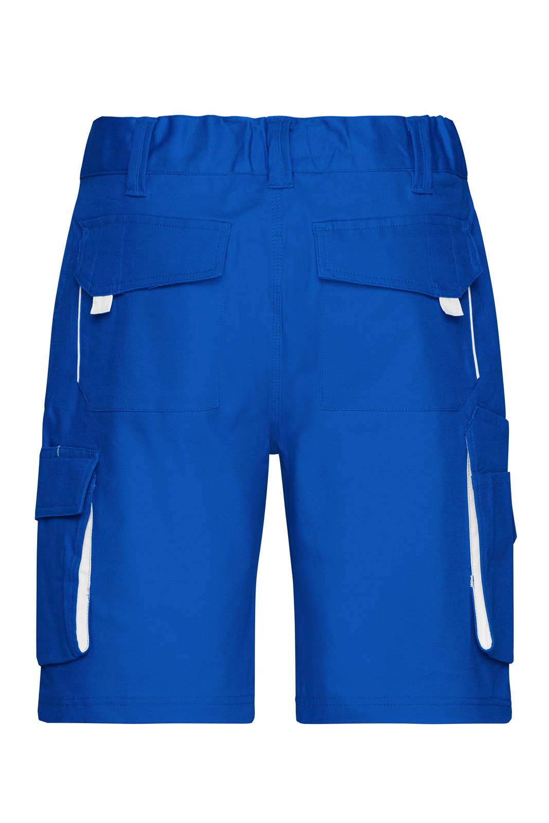 Hose Unisex Weiß/Blau – Workwear Bermudas - COLOR -, Detailansicht