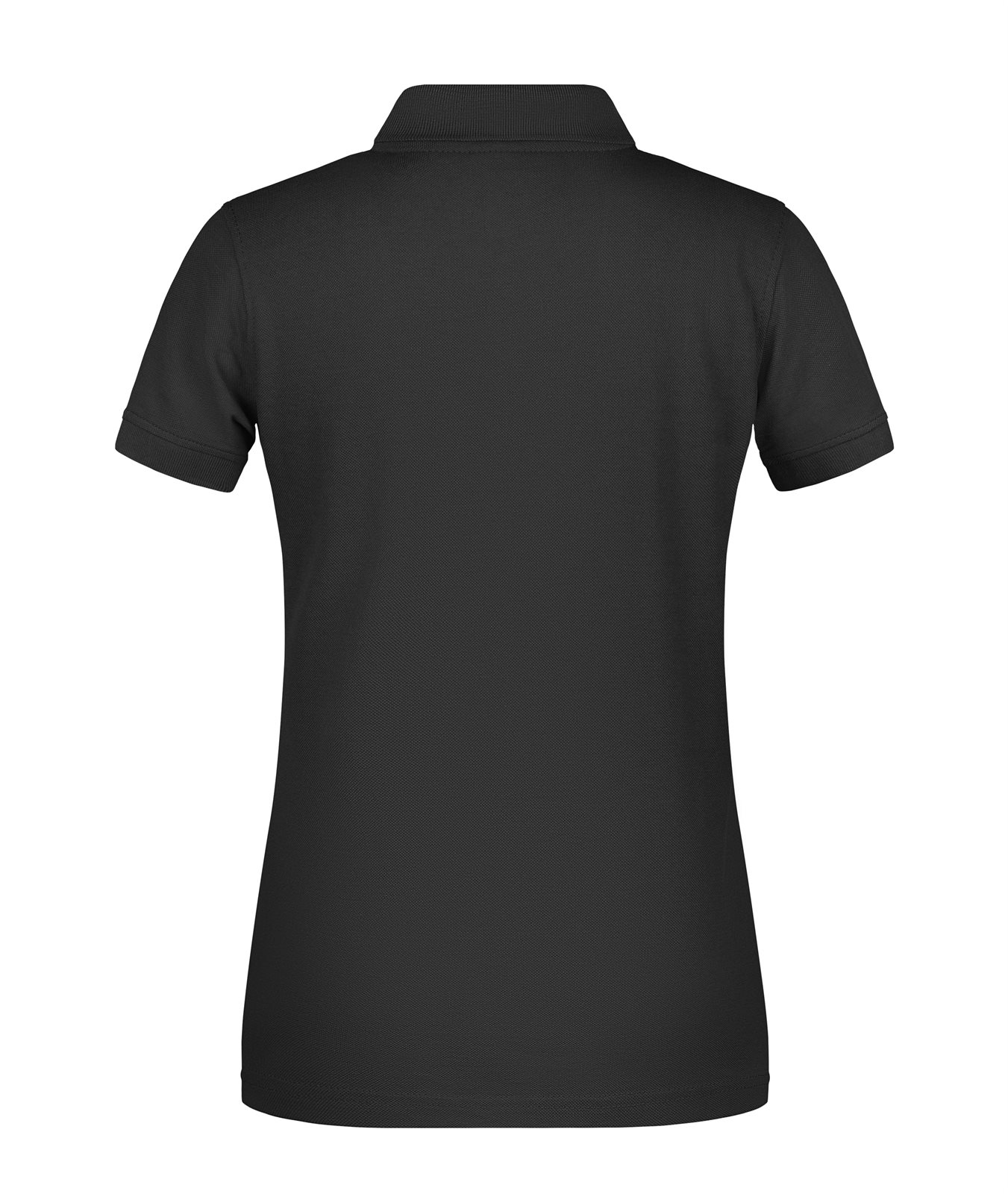 Poloshirt Damen Schwarz – Ladies' ORGANIC Workwear Polo OCS Blended, Detailansicht