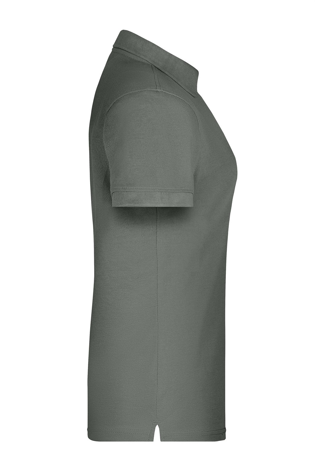 Poloshirt Damen Grau – Ladies' ORGANIC Workwear Polo OCS Blended, Detailansicht