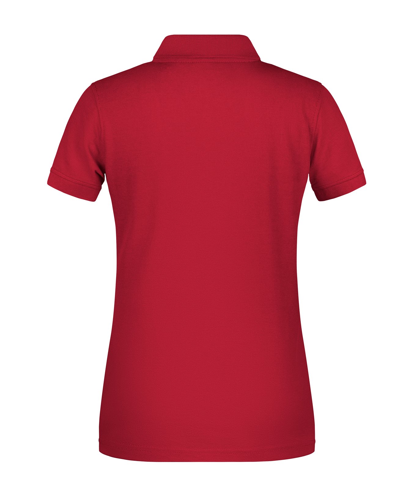Poloshirt Damen Rot – Ladies' ORGANIC Workwear Polo OCS Blended, Detailansicht